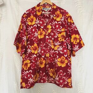 Vintage O'Neill Red and Yellow Aloha Camp Shirt